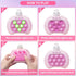 Pop Game Light Up Fidget Toy, Quick Push Bubble Game, Decompression Breakthrough Puzzle Pop Game Machine, Multiple Game Modes Toy for 3+ Years (Ra...