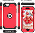 BENTOBEN for iPhone SE 2022 Case, Phone Case iPhone SE 2020, Heavy Duty 3 in 1 Full Body Rugged Shockproof Hybrid Hard PC Soft Rubber Bumper Drop ...