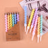 PHD CAKE 36-Count Rainbow Spiral Birthday Candles with Holders, Party Candles, Cake Candles...
