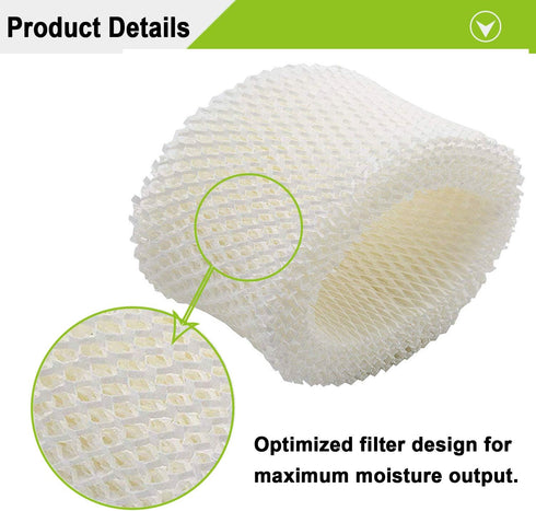 Lemige 4 Pack Humidifier Wicking Filters Compatible with Honeywell HC-888, HC-888N, Filter C, HCM-890, HEV-320 Series, Compatible with Duracraft DCM-200, DH-890