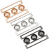 BENECREAT 3 Set 3 Colors Wide Waist Belt Eye Buckle, 2.7x1.2 Metal Hook Buckle Fastening Belt Accessories for DIY Waist Belt Hand Sewing Dress Bel...