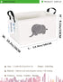 LANGYASHAN Rectangular Storage Bin Collapse Canvas Fabric Cartoon Storage Basket with Handles for Organizing Home Kitchen Boys and Girls Toys Offi...