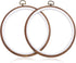 joybest 4 Pieces 6 Inch Round Embroidery Hoops Display Frame Circle, Cross Stitch Hoop Ring Imitated Wood Embroidery Kits for Art Craft Sewing and...