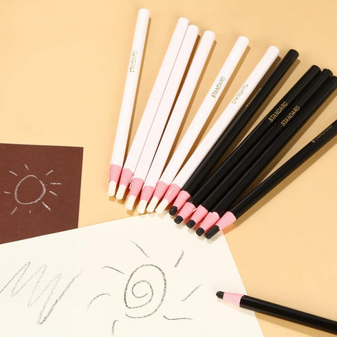 24 Pcs Peel off China Marker Pencils Grease Pencils Wax Pencils Drawing Marking Crayon Pencil for Wood, Garments, Metal, Paper, Fabrics, Leather, ...