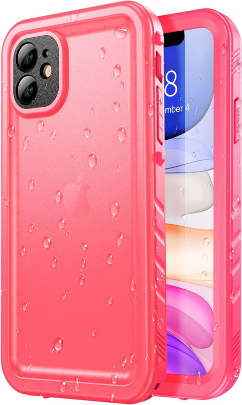 SPORTLINK Waterproof Case for iPhone 11, Full Body Heavy Duty Protection Full Sealed Cover Shockproof Dustproof Built-in Clear Screen Protector Ru...