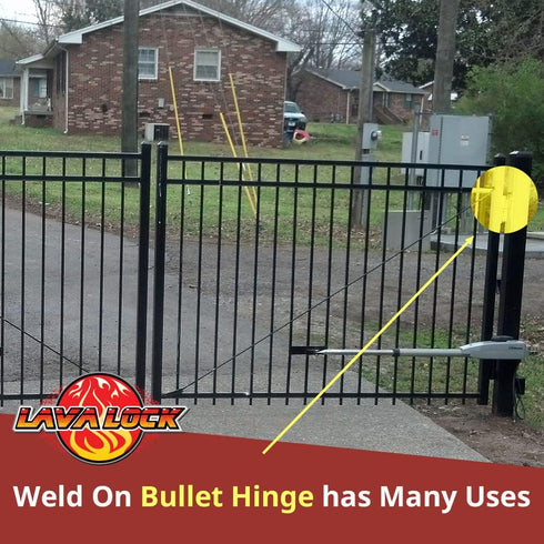 LavaLock 4" BBQ Smoker Bullet 4 in. Hinge 4 inch Hinges Stove Weld-On Pit , Tailgate, Heavy Duty Weld on Hinge. 4" Wide with Zerk Fitting (Grease ...