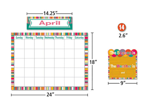 Teacher Created Resources (2685) Tropical Punch Calendar Bulletin Board...