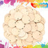 100 Pieces Unfinished Round Wooden Circles with Holes Round Wood Discs for Crafts Blank Natural Wood Circle Cutouts for DIY Crafts Party Birthday ...