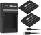 OAproda 2 Pack NB-11L Battery and USB Charger for Canon PowerShot ELph 180, Elph 360, ELph 190, Elph 110, Elph 130, Elph 135 is, Elph 150 is, SX42...