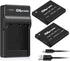 OAproda 2 Pack NB-11L Battery and USB Charger for Canon PowerShot ELph 180, Elph 360, ELph 190, Elph 110, Elph 130, Elph 135 is, Elph 150 is, SX42...