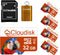 Pack of 5 Parrot-Prime Micro SD Card 32GB Flash Memory Card Micro SDHC C10 A2 U3 with SD Adapter, Card Reader (32GB)...