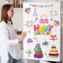 25 Pcs Happy Birthday Ocean Cruise Door Magnets Decorations Funny Carnival Ship Door Magnets Reusable Summer Refrigerator Magnets for Cabin Door C...