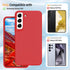 Galaxy S22 5G Case, Samsung S22 2022 Case Liquid Silicone Case Dual Layer Hybrid Hard PC Soft Silicone Gel Rubber Slim Fit Shockproof Protective P...