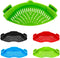 Snap Strainer, Clip on Strainer for Pots Pans, Hands-free Clip-on Heat Resistant Silicone Colander Pour Spout for Pasta Vegetable Noodles, Colande...