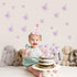 Set of 66 Pack Purple Gold Cupcake Toppers Mixed Size&Colour 3D Butterfly Cake Picks Decorations with Dot Glue and Support Stick for Girl Women We...