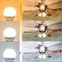 hansang E12 LED Ceiling Fan Light Bulbs 6000K Cool Daylight, 6W 60Watt Equivalent, A15 Small Candelabra Base Chandelier Bulbs, 600LM, Non-dimmable...