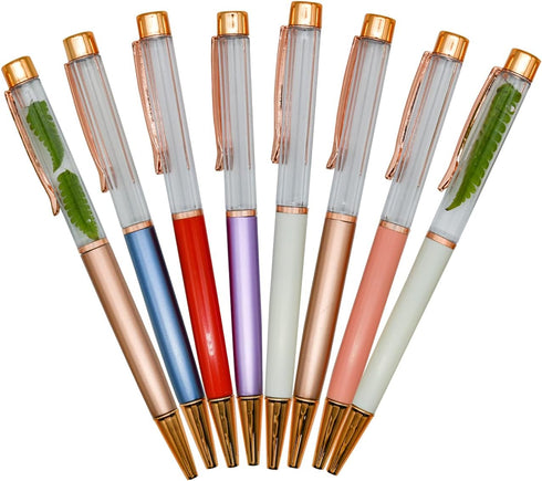 12PCS Empty Tube DIY Pens Stylus Floating Pens Classic Business Pens Black Ink Ballpoint Pens For School Office Party Christmas Gift Accessories.....