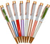 12PCS Empty Tube DIY Pens Stylus Floating Pens Classic Business Pens Black Ink Ballpoint Pens For School Office Party Christmas Gift Accessories.....