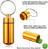 27 Pieces Christmas Pill Container Waterproof Pill Case Aluminum Pill Holders Aluminum Pill Case Keychain Pill Bottles with Keychain for Daily Use...