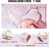 Legal-Size Binder, for 8.5 x 14 paper, 3 Ring Binder 1 Inch, Landscape Spreadsheet Binder with Elastic Cord, Pink Marble...