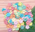 Handmade100 pcs Patch Starburst Flowers 29x29mm Mulberry Paper Flowers Scrapbooking Wedding DIY Craft Supplies Card (Pastel Tone)...