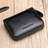 FALAN MULE Wallets For Men Genuine Leather Short RFID Blocking Zip-around Bifold Wallet?Black?...