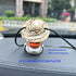 Swinging Duck Car Hanging Ornament, Cute Car Hanging Accessories for Rear View Mirror, Car Pendant Gold Necklace Sunglasses Duck Hanging Swing...