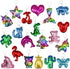 TTSAM 20 Pieces Reversible Mermaid Sequin Keychain Glitter Flip Sequin Keychains Animal Shape Sequin Key Chains Valentine's Day Gift Party Events ...