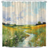 Van Gogh Shower Curtain Abstract Oil Painting Art Green Country Natural Landscape Bathroom Decor Set with Hooks 70X70 Inch...