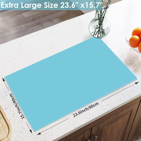 Extra Large Silicone Mats, Food Grade & Thick Silicone Pad Table Mat for Crafts, Kids Placemat, Silicone Heat Resistant Mat Kitchen Counter Mat fo...