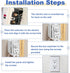 5PCS BE1-2 Electrical Outlet Box Extenders, 1 Gang Electric Box Extender with 10PCS Screws, Power Outlet Accessories (White)...