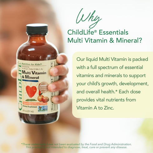 CHILDLIFE ESSENTIALS Kids Multivitamin & Mineral - Kids Vitamins, Liquid Multivitamin for Kids, Toddler Multivitamins, Liquid Vitamins, Baby Multi...