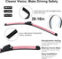 26" + 16" Windshield Wiper Blades (Set of 2), Premium All-Seasons Quality Wiper Blades Easy Install & Superior Road Visibility, Automotive Replace...