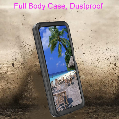 Compatible with Samsung A14 Waterproof Case, Dustproof Shockproof Snowproof with Built in Screen &Camera Lens Protector Lanyard Full Body Cover fo...
