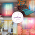 Yancorp Bedroom Curtains 84 inch Length Sheer Curtain Pink Purple Ombre Curtains Rod Pocket Drapes for Girls Living Room Mermaid Bedroom, 1 Panel(...