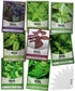 Gardeners Basics, Basil Seeds for Planting Home Garden - 8 Variety Herb Pack Genovese, Large Leaf, Lemon, Thai, Red Rubin, Cinnamon, Sweet and Pur...
