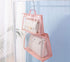 Vercord Clear PVC Handbag Dust-Free Cover Moistureproof Purse Storage Bag Organizer with Handle Zipper Space-Save Holder for Closet Beige XXL...