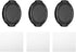 PATIKIL 43mm Lens Cap, 3 Pack Sides Pinch Snap Camera Lens Cover for Front Lens with Cloth, Suitable for 43mm Thread Universal DSLR Lenses for Nik...