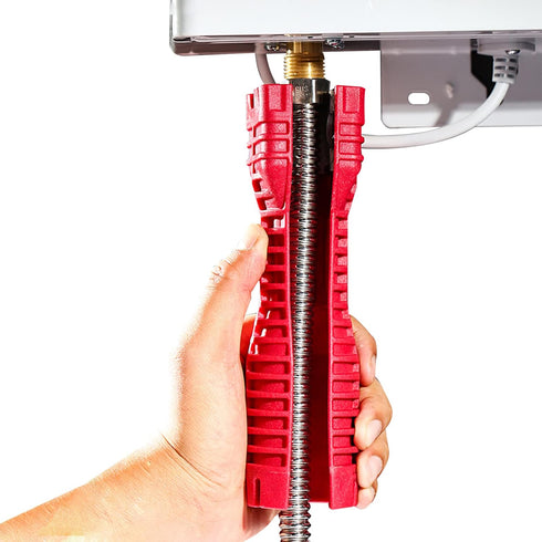 Eagles Double Head Sink Basin Wrench, 8 in 1 Faucet and Sink Installer, Multifunctional Pipe Plumbing Tool for Toilet Bowl/Sink/Bathroom/Kitchen P...