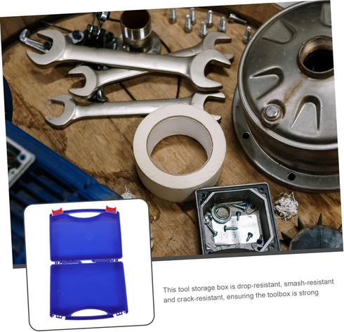 Tool Storage Box Portable Tool Case Vehicle Tool Case Plastic Case Hard Carrying Case Essential Tool Container Heavy Duty Toolbox Tools Storage Co...