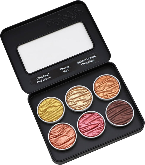Coliro Artist Mica Pearl Watercolor Paint, M700 Earth (6 Color Set) by Finetec GmbH...