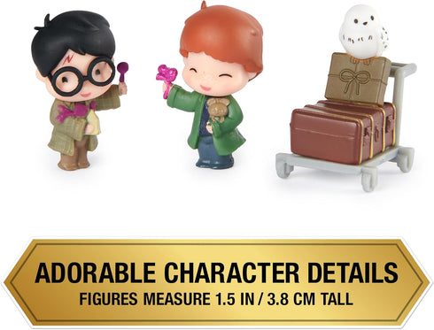 Wizarding World Harry Potter, Micro Magical Moments Action Figures Set with Exclusive Harry, Ron, Hedwig & Display Case, Kids Toys for Ages 6+...