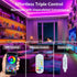 WS2812B LED Strip Individually Addressable 9.8FT 60Pixels/m Smart LED Lights RGB IC Pixel Strip,WS2812b Controller Bluetooth APP Remote Control Mu...