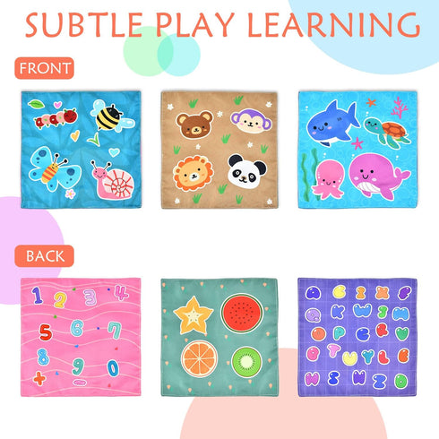 Baby Toys 6-12 Months Tissue Toy Montessori Toy for Babies 6-12 18 Months, Soft Contrast Crinkle Sensory Toys for Toddlers...
