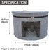 Hat Storage Box 17" D x 10.2" H Hat Travel Case Clothes Storage Bin for Women Stuffed Animal Toy Organizer Closet Organizer Bucket with Lid and Tr...