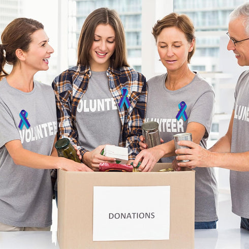 DECYOOL 150 Pcs Suicide Prevention Awareness Ribbons with Safety Pins Teal and Purple Ribbon for Funeral Band Funeral Favors...