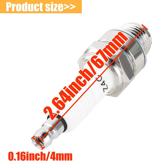 5pcs Spark Plug Z4C for 49cc 50cc 66cc 70cc 80cc 2-Stroke Engine Motorized Bicycle Moped Scooter Yamaha JOG50 90 ZX50 DIO50 Suzuki AG100 QJ50 DX10...
