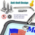 PRUST Anti Theft License Plate Frame- Black Silicone Car Plate Holder and Stainless Steel Tamper-Proof Screws kit, with License Plate Mounting Har...