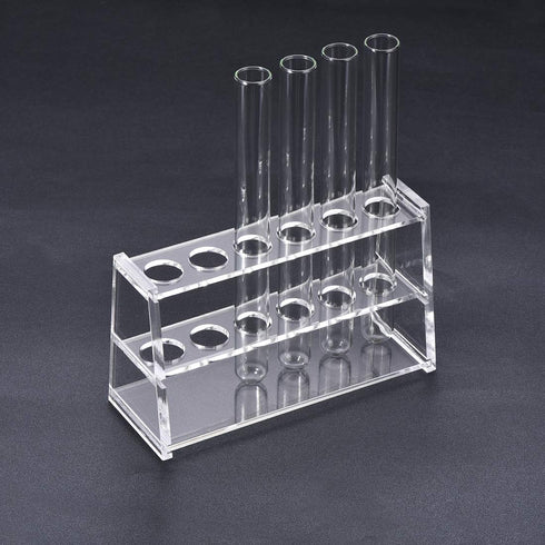 uxcell Acrylic Test Tube Holder Rack 6 Wells for 10ml Centrifuge Tubes Clear...