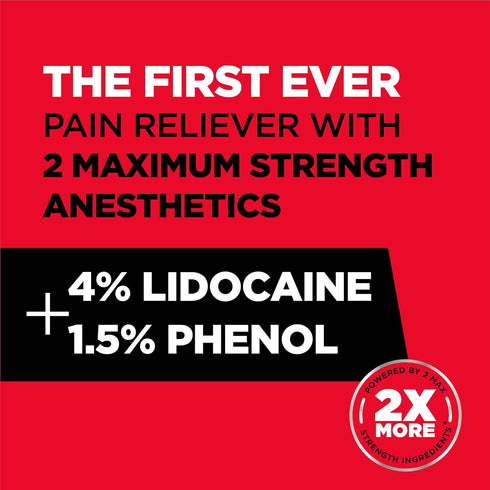 Absorbine Jr. PRO No-Mess Lidocaine Roll On, Maximum Strength Numbing Pain Relief with Phenol for Fast-Acting Relief of Nerve Pain, Muscle Aches, ...